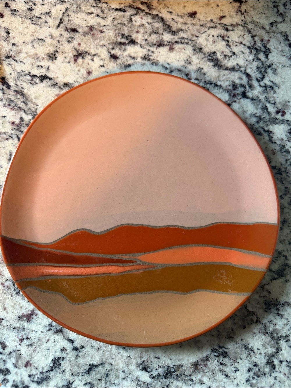 World Market Kolor Me Koby dessert plate